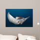 Spotted Eagle Ray Swimming Wall Decal Design 1
