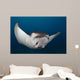Spotted Eagle Ray Swimming Wall Decal Design 1