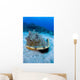 Horned Helmet Shell Capturing Wall Decal