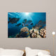 School Black Triggerfish Swimming Wall Decal