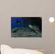 Diver Swims upon Green Wall Decal