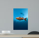 Free diver with Speared Mangrove Wall Decal