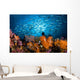 Schooling Fusiliers and Alcyonaria Wall Decal