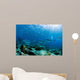 Diver Swimming with School Wall Decal