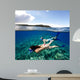 Couple Free Diving off Wall Decal