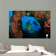 Bluefin Trevally and Diver Wall Decal