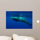 Large Sperm Whale Swimming Wall Decal