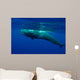Large Sperm Whale Swimming Wall Decal