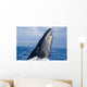 Breaching Humpback Whale Megaptera Wall Decal Design 2