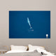 Aerial Blue Whale Gulf Wall Decal Design 3