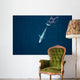 Aerial Blue Whale Gulf Wall Decal Design 1