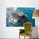 Southern Right Whale Raising Wall Decal Design 2