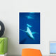 Diving Humpback Whale Calf Wall Decal Design 2