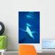 Diving Humpback Whale Calf Wall Decal Design 2