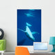 Diving Humpback Whale Calf Wall Decal Design 2