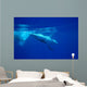 Diving Humpback Whale Calf Wall Decal Design 1