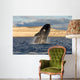 Southern Right Whale Breaching Wall Decal Design 4