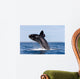 Southern Right Whale Breaching Wall Decal Design 2