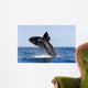 Southern Right Whale Breaching Wall Decal Design 2