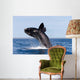 Southern Right Whale Breaching Wall Decal Design 2