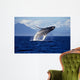 Humpback Whale Breaching inside Wall Decal