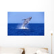 Humpback Whale Breaching Lower Wall Decal