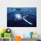 Humpback Whale Resting Gulf Wall Decal Design 2
