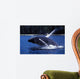 Humpback Whale Calf Breaching Wall Decal