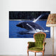 Humpback Whale Calf Breaching Wall Decal