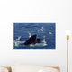Humpback Whale Feeding Gulf Wall Decal