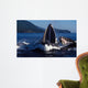 Group Humpback Whale Feeding Wall Decal Design 1