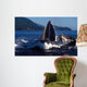 Group Humpback Whale Feeding Wall Decal Design 1