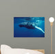 Humpback Whale Calf Silver Wall Decal