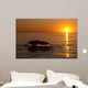 Northern Right Whale Sunset Wall Decal Design 1