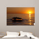 Northern Right Whale Sunset Wall Decal Design 1