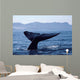 Tail Fluke Blue Whale Wall Decal Design 1