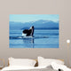 Male Killer Whale Breaching Wall Decal
