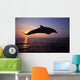 Bottlenose Dolphin Caribbean off Wall Decal Design 3