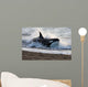 Killer Whale Hunting South Wall Decal