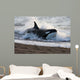 Killer Whale Hunting South Wall Decal