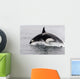 Transient Killer Whale Leaping Wall Decal Design 3