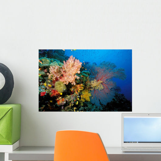 Tropical Coral Reef Fiji Wall Decal Design 4