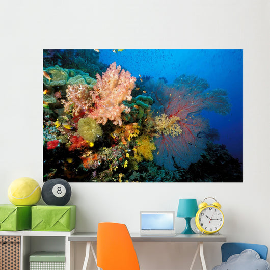 Tropical Coral Reef Fiji Wall Decal Design 4