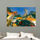 Koi Freshwater Carp Raised Wall Decal Design 6