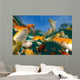 Koi Freshwater Carp Raised Wall Decal Design 6