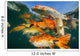 Koi Freshwater Carp Raised Wall Decal Design 5
