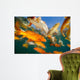 Koi Freshwater Carp Raised Wall Decal Design 4