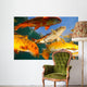 Koi Freshwater Carp Raised Wall Decal Design 3