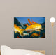 Koi Freshwater Carp Raised Wall Decal Design 2