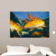 Koi Freshwater Carp Raised Wall Decal Design 2